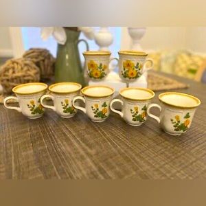 Mikasa "Garden Club" Petunias #EC401 Vintage Japanese Teacup Coffee Cup